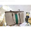 duża torba na pokład Ophidia Canvas Skórzane sznurki vintage ramię Włoch Włochy marka Hasp Stripe Womens Luksusowe torebki torebki B269V