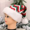 Nouveau Nouvel An Père Noël Chapeau De Noël En Peluche Épaissir Tissu Adulte Chapeau De Noël Chapeau De Père Noël Pour Joyeux Noël Festival Fête Fournitures