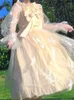 Casual Dresses Sweet Lolita Fairy Party Dress Style Female Retro Long Sleeve Kawaill Midi One Piece Korean Fashion 2023 Summer