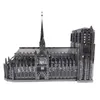 3D Puzzles Metal Puzzle High Quality Notre Dame De Paris Model Adult Difficult Building Diy Toys p230616