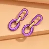 Dangle Earrings Acrylic Link Drop Trendy Resin Geometric Chain Pendant 2023 Hanging Choker Fashion Women Jewelry