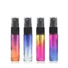 Color Gradient 10ml Fine Mist Pump Sprayer Glass Bottles Designed for Essential Oils Perfumes Cleaning Poducts Aromatherapy Bottles Othgk