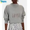 YICIYA felpa con cappuccio IS marca y2k Felpa con cappuccio maglione da donna maniche lunghe Camicetta streetwear francese pullover con cappuccio femminile nuovo