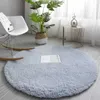 Fluffy Round Carpet Rugs For Bedroom Living Room Study Tent Solid Color Floor Car Thick Soft Plush Anti-Slip Carpet Children Rug