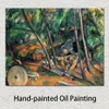 印象派Paul Cezanneペインティングハンドメイドキャンバスアートウッズミルストーン風景の壁の装飾モダン