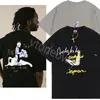 2023 Mens T-shirt Travis Mocha Shirts Sneaker Match Sail Astroworld Cotton Graphic Men's T Shirt=