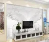 Tapety Nowoczesne proste abstrakcyjne Jazz White Marble Wings Mural Wall