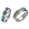 Stainless Steel Shell Ring Colorful Shell Band Rings New Design Fashion Jewelry for Men Women Gift