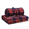 Blanket 160X130cm thick thermal sofa throw blanket red scotch couch decorative blanket soft fleece throw blanket R230616