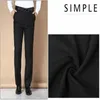 Men's Suits Black Dress Pants Mens Casual Suit Male Straight Fit Business Work Office Trousers Formal Pant Big Size Classic Dresspants