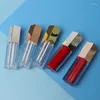 Storage Bottles Cute Empty Lip Gloss Tube Transparent Plastic Refillable Pentagonal Packaging Material Makeup DIY Glaze