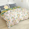 Blankets Bedspread On The Bed Summer Pastoral Double Cotton Gauze Throw Blankets Air Conditioner Thin Sofa Blanket Quilts Sheet R230617