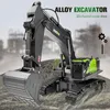 ElectricRC Car 114 Huina 1593 582 RC Excavator Dumper Truck Crawler Alloy Tractor Loader 2.4G Radiokontrollerad bilteknik för pojke 230616