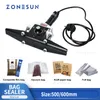 ZONESUN Direct-heat Pliers Impulse Sealing Machine Handheld Electric Composite Aluminum Foil Kraft Paper Packing Sealer Packer 500mm 600mm