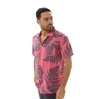 Neue männer Casual Shirts Sommer männer Beachwear Kurzen ärmeln Lose Blatt Drucken Tops Mode Urlaub Stil