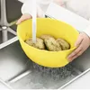 1 st Keuken Vergiet Kom Pasta Zeef Plastic Fruitschaal Colanders Dual-Layer Aftappen Kom Groente Wasmand