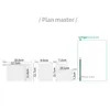 Planificateur hebdomadaire simple Livre Calendrier de bureau Plan du mois Bloc-notes Notes autocollantes Blocs-notes Marque d'étiquette