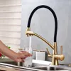 Bathroom Sink Faucets MYQualife Brand Kitchen Faucet Tap Pure Water Filter Mixer Crane Dual Handles Purification and Cold 230616