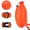 Beach accessories 20L Inflatable Open Swimming Buoy Tow Float Dry Bag Double Air Bag With Waist Belt For Swimming Water Sport Storage Safety Bag 230616