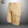 Men's Shorts Mens Summer Cotton Army Tactical Cargo Shorts Fashion Solid Color Multi-Pocket Casual Short Pants Loose Shorts Men 230616