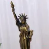 Decorative Objects Figurines USA Landmarks Statue of Liberty Metal Model Desk Decoration Gadget Craft Gift 230616