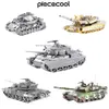 Peças de quebra-cabeças 3D Cool Model Building Kits Tank Assembly Model Kits 3D Puzzle Metal Jigsaw DIY Toys for Kids Gifts 230616