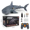 ElectricRC Bateaux Télécommande Requins Jouet pour Garçons Enfants Filles Rc Poisson Animaux Robot Eau Piscine Plage Jouer Sable Bain Jouets 4 5 6 7 8 9 Ans 230616