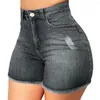 Damesjeans Mode Comfortabele Damesbroek Merk Gebroken Denim Shorts Ripped High Waisted Pant Slim Fit Pantalones