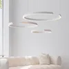 Lampadari Lampada a sospensione per soggiorno 2023 Decorazione del soffitto da pranzo atmosferica principale circolare moderna semplice