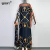 Vêtements ethniques Robe Longueur 130cm Buste 130cm Robes de mode Bazin Imprimer Dashiki Femmes Long Blouse Yomadou Couleur Motif oversize 230616