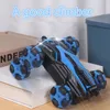 ElectricRC Car 2.4GRCCar Toy 6-Rad-Klettern Twist Flip Drift Doppelseitiger Rotations-Stunt Formveränderndes modisches ferngesteuertes Kinderauto 230616