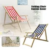 Chair Covers Beach Chair Waterproof Canvas Seat Covers Folding Deck Chair Replacement Cover for Courtyard Home Accessories 230616