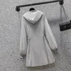Robes décontractées 2024 Springs à sweats de printemps Sweatershirt Mini robe à manches longues Coton de taille haute