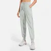 LL Joggers YOGA Lichtgewicht workout-joggers voor dames Hoog getailleerde outdoor hardloop-casual trainingsbroek met zakken