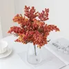 Torkade blommor konstgjorda falska skumgypsophila pompon vaser för hemdekoration jularland bröllop brudtillbehör clearance