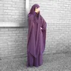 Etnik Giyim 2 Parça Set Üstleri ve Etek Kaftan Müslüman Moda Kadınlar Abaya Elbiseleri Eid Dua Amerikan Türk Afrikalı Hicab ile