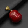 Pendant Necklaces 1 Pcs Artificial Coral Pendants Irregular Shape Sea Bamboo Red Bead For Jewelry Making Necklace Gift