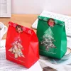 New 50pcs Christmas Tree Bag New Year Gift Bag Christmas Plastic Gift Bags Cookie Candy Biscuit Packaging Bag Christmas Decoration