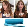 Hårklipp 8st hårrullar Sleep Styler Kit Long Cotton Curlers Diy Styling Tools Blue Color Magic Hair Dressing Charmig Curly Hair Clip 230616