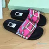 2023-Slippers Sandal Industrial Tape LLIDES Designer Kvinnor Slides Sandal Bom Dia Flat Mule Slipper Patent Canvas Beach Sandals Rubber Summer