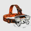 Headlamps Portable 5LED Headlamp Night Fishing USB Rechargeable Flashlight Headlight Camping Head Light Torch Lamp Work 230617