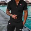 2023 Designer 4XL 5XL Designer Mens Tracksuits Summer Brand Printed Outfits Cotton Polo Short Sleeve T-shirt And Shorts Sports Suit
