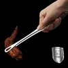 Nuovo 1pc In Acciaio Inox Caffè Zucchero Clip Manico Lungo Pinzette Morsetto Bistecca Pane Pinze Caffè Tè Pinze Hot Kitchen Bar Tool Supply