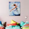 Moderne Canvas Art Figuur Balletdanser Witte Zwaan handgeschilderde Olieverfschilderijen Woonkamer Decor