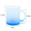Tea Cups Mugs 11Oz Sublimation Blank Cup Is Personalized Dedicated To Coffee Beer Water Tooth Brushing Etc Frosted Glass Large Handl Dhno7