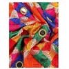 Abbigliamento etnico Sciarpa in chiffon da donna Phulkari Design a specchio Vestito da festa multicolore Tendenze della moda europea e americana