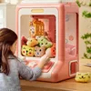 Tools Workshop Cartoon Automatische Doll Machine Kids Coin Operated Play Game Claw Catch Toy Crane Machines Muziekpop voor Verjaardagscadeau Speelgoed 230616