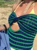Débardeurs pour femmes Camis Tossy Hors épaule Tricot Tube Top Sexy Sans Bretelles Dos Nu Bustier Tops Pour Femmes Stripe Cropped Summer Streetwear 230617