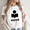 Marant Femme T-Shirt Women Harajuku tirt o-neck incal inshirts tshirts theirt theirt theert