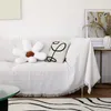 Blanket White Sofa Blanket Air-condition Blanket Crocheting Sofa Towel with Soft Bed Bedspread Portable Travel Camping R230616